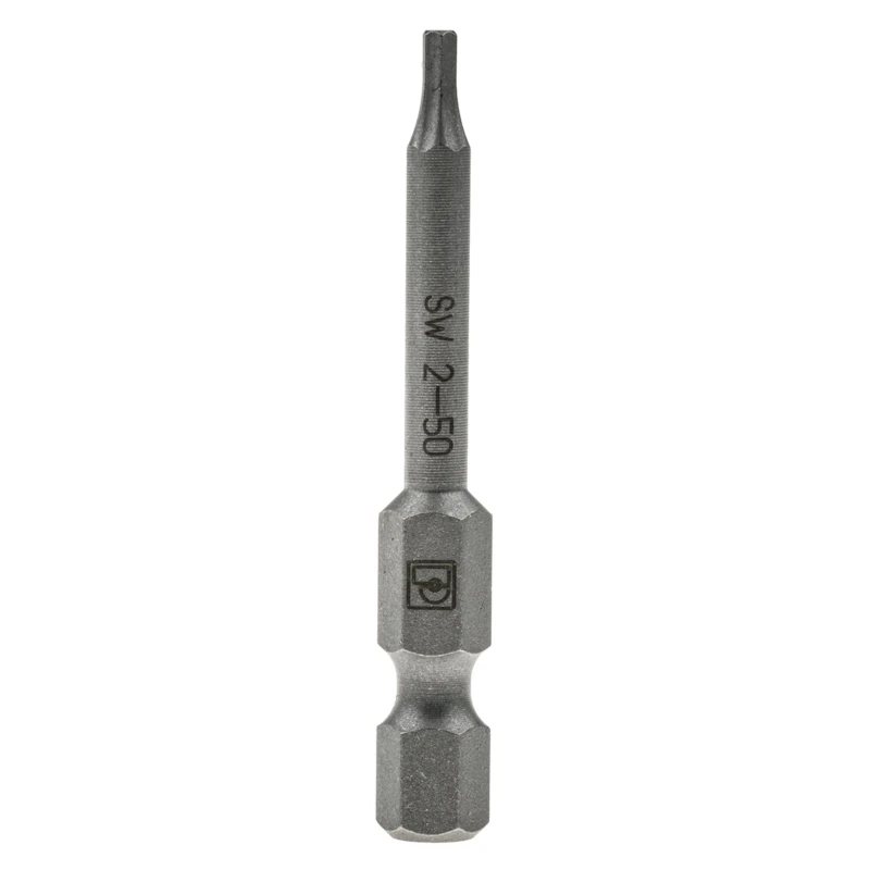 Phoenix Contact Hex Screwdriver Bit Set, 2 mm Tip, Hex Drive, 50 mm Overall Length, Hardened Steel, 5-Piece 1212645