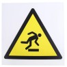 RS PRO Hazard Warning Sign Floor Level Obstacle Plastic ISO 7010 200mm Width 200mm Height 857-8693