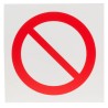 RS PRO Plastic General Prohibition Sign ISO 7010 Standard 200mm x 200mm 857-8677