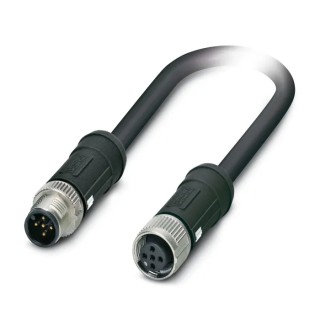 PHOENIX CONTACT Sensor Actuator Cable Male 5 Way M12 to Female 5 Way M12, 5 m, PEX Jacket, 60V, IP65, Model 1407338