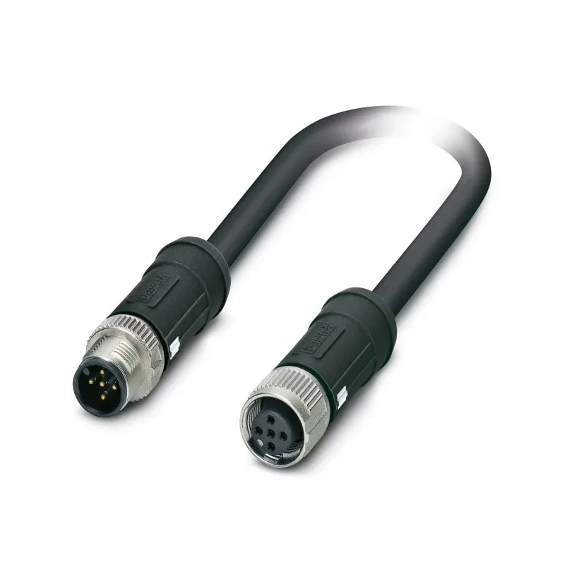 PHOENIX CONTACT Sensor Actuator Cable Male 5 Way M12 to Female 5 Way M12, 5 m, PEX Jacket, 60V, IP65, Model 1407338