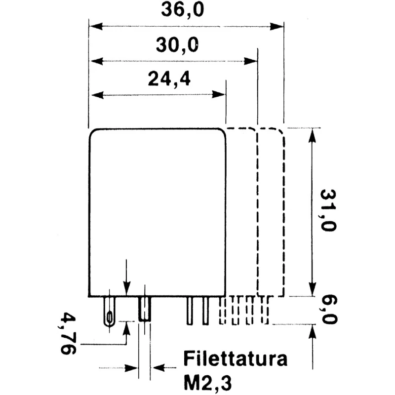 TE Connectivity Surface Signal Relay 48V DC Coil 2A Switching Current 4PST Contact Configuration V23154D 426B110 5-1393807-7