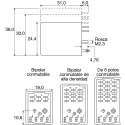 TE Connectivity Surface Signal Relay 48V DC Coil 2A Switching Current 4PST Contact Configuration V23154D 426B110 5-1393807-7