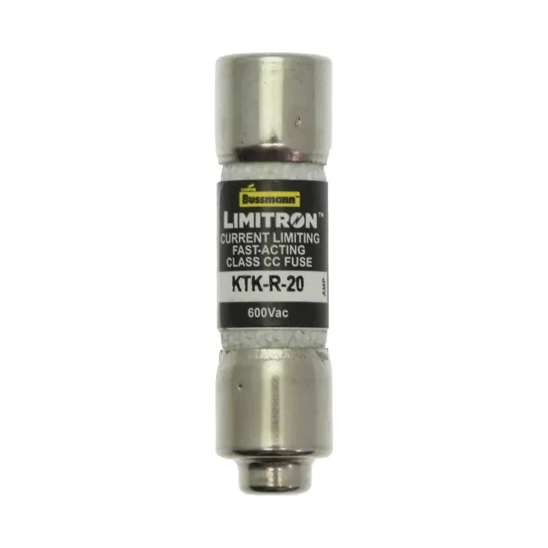 Eaton 20A Fast Acting Melamine Cartridge Fuse 10 x 38 mm, 600V AC KTK-R-20