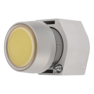 EAO 04 Series Yellow Momentary Flush Push Button Head 29mm Diameter, IP65 704.013.4