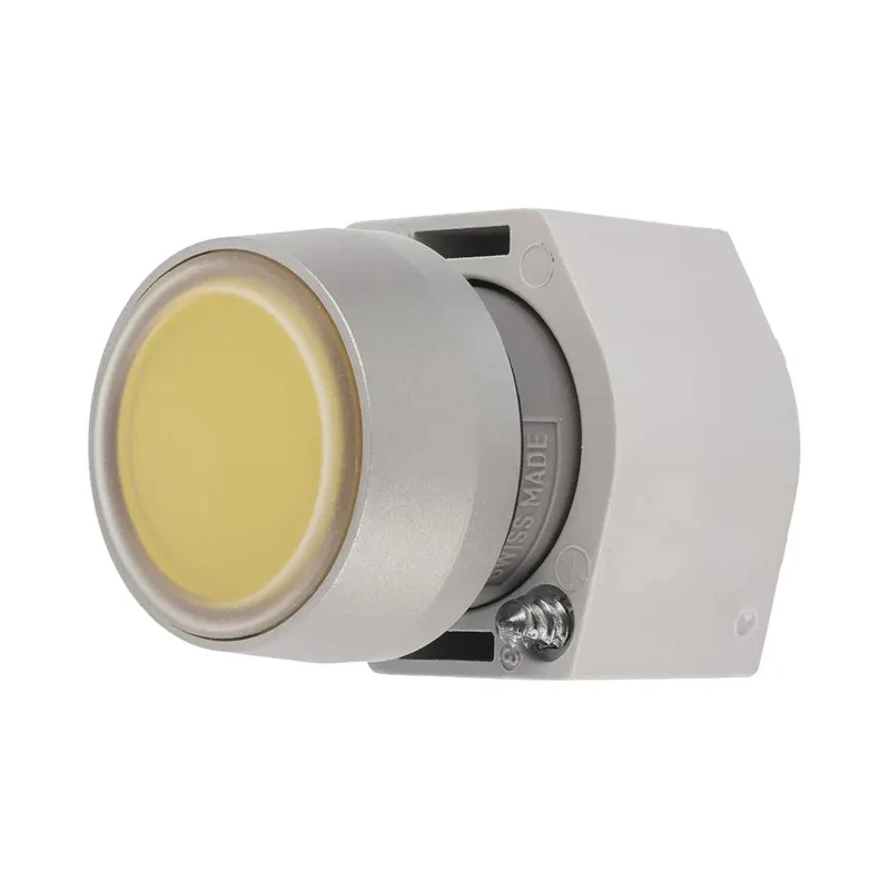EAO 04 Series Yellow Momentary Flush Push Button Head 29mm Diameter, IP65 704.013.4