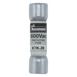 Eaton 20A Fast Acting Melamine Cartridge Fuse 10 x 38 mm 600V AC KTK-20