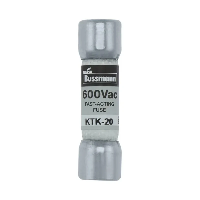 Eaton 20A Fast Acting Melamine Cartridge Fuse 10 x 38 mm 600V AC KTK-20