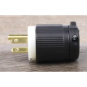 RS PRO 15A 125V USA Mains Plug Black Nylon Cable Cage Clamp 860-6738