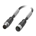 Phoenix Contact Sensor Actuator Cable Male 8 Way M12 to Female 8 Way M12, 300 mm, Polyurethane Jacket, IP65/IP67 1522969