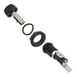 Eaton 16A Panel Mount Fuse Holder 1P Pole for 5 x 20 mm Fuses Thermoplastic Body HTB-28M-R