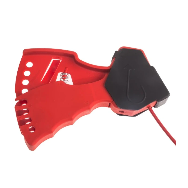 RS PRO Red and Black 6-Lock ABS Nylon Steel Squeezer Multi-Purpose Cable Lockout 8mm Shackle Diameter 862-5187