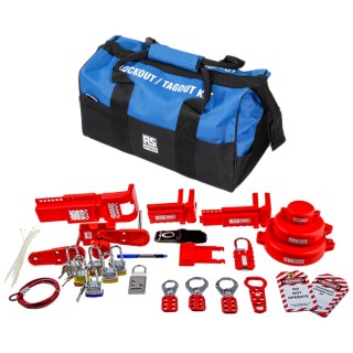 RS PRO Red Valve Lockout Kit Portable Industrial Safety Kit 18 Product 862-5240