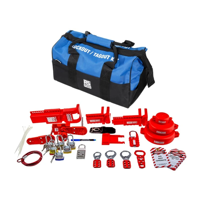 RS PRO Red Valve Lockout Kit Portable Industrial Safety Kit 18 Product 862-5240