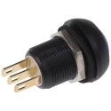 Apem Push Button Switch SPDT Momentary Panel Mount 13.6 mm Cutout Blue Actuator IP67 3A 28 V dc 250 V ac IMR7Z4B2UL