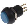 APEM IM Series Momentary Push Button Switch, Panel Mount, SPDT, Blue Actuator, 13.6 mm Cutout, IP67, 24 V dc, 3A IMP7Z412UL