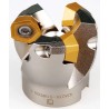 Pramet 19° Face Mill 80 mm Diameter, Bore 27 mm, 5 Inserts, 2 mm Cut Depth, Height 50 mm 80A05R-S19PD09-C