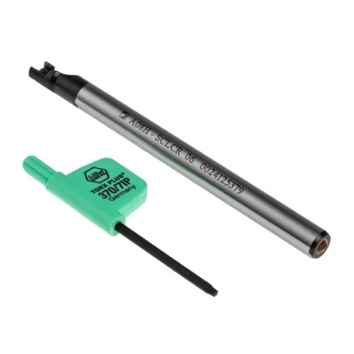 Pramet Lathe Tool Holder for Use with CC Inserts 6 mm Height 95° Approach 100mm Length A08H-SCLCR 06