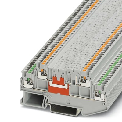 Phoenix Contact Double Level Terminal Block 2-Level 4 Positions Grey Push-in 400V 9A 3210356
