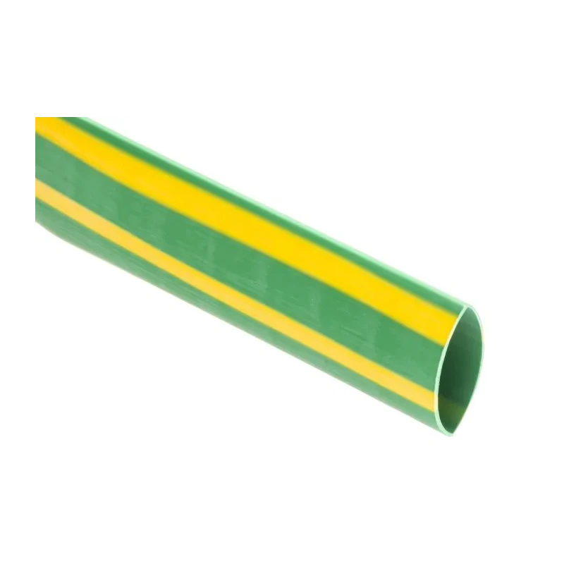RS PRO Halogen Free Flexible Polyolefin Heat Shrink Tubing Green Yellow 19.1mm Sleeve Dia. x 1.2m Length 2:1 Ratio 268-5035