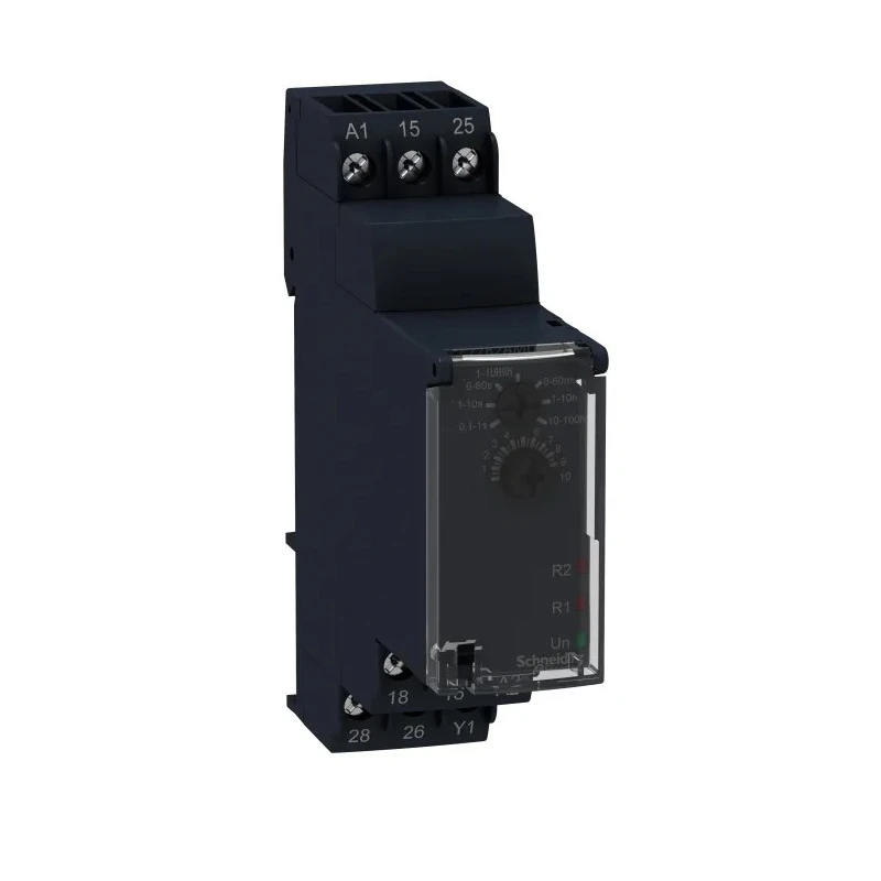 Schneider Electric Harmony Time Series DIN Rail Timer Relay 4-Contact 24 V DC/24V AC/240 V AC 0.1 s to 100 h RE22R2AMU
