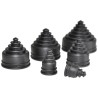 Flexicon Conduit Fitting, Thermoplastic Elastomer Material, 34 mm Nominal Size, Black, IP66 Rated REC34