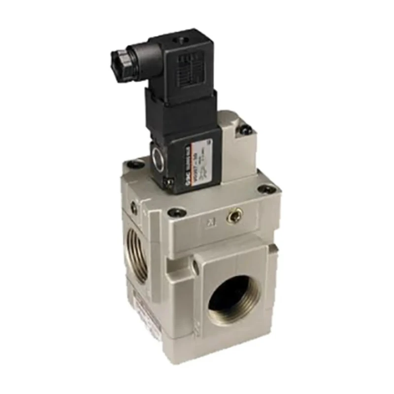SMC Pneumatic Solenoid Valve 1/2 in Threaded Port 24V Single Solenoid Aluminium Body VG342 