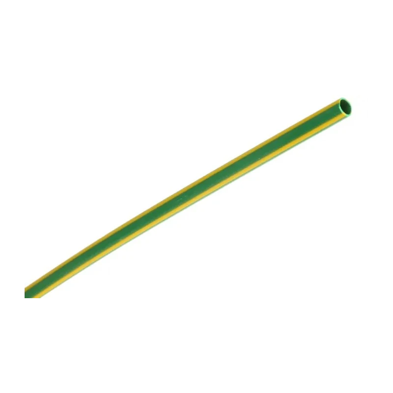 RS PRO Halogen Free Heat Shrink Tubing Green Yellow 3.2 mm Sleeve Diameter 1.2 m Length 2:1 Ratio 268-4981