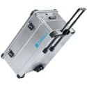 Zarges Metal Waterproof Watertight Wheeled Transit Case Aluminium, 500 mm x 385 mm x 800 mm 41813