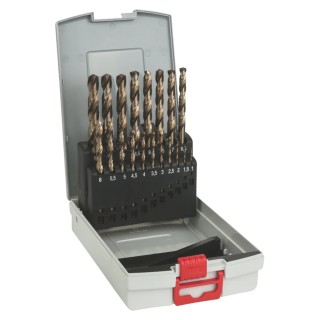 Bosch 19-Piece HSS-Co Twist Drill Bit Set for Metal, Sizes 1-10 mm 2608587014