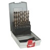 Bosch 19-Piece HSS-Co Twist Drill Bit Set for Metal, Sizes 1-10 mm 2608587014