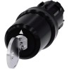 Siemens SIRIUS ACT 3SU10 3-position Latching Key Switch Head 22mm Cutout 3SU1000-5BL11-0AA0