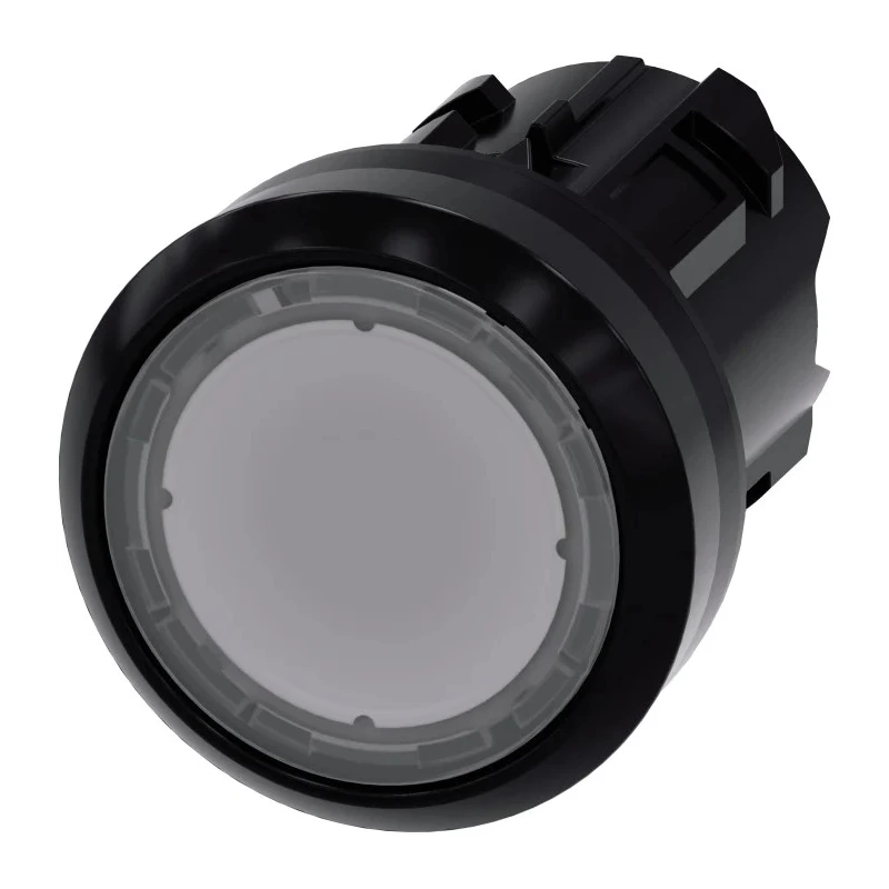 Siemens SIRIUS ACT 3SU10 Series Clear Momentary Push Button Head 22 mm Cutout IP66 IP67 IP69K 3SU1001-0AB70-0AA0