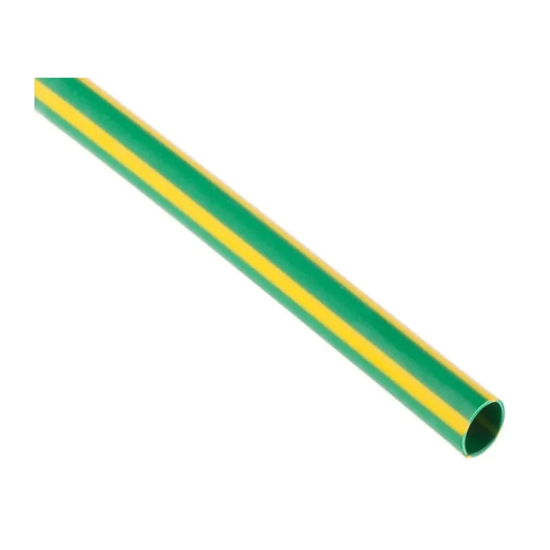 RS PRO Halogen Free Heat Shrink Tubing, Yellow, Green, 6.4 mm Sleeve Diameter x 1.2 m Length, 2:1 Shrink Ratio 268-5007