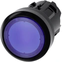 Siemens SIRIUS ACT 3SU10 Series Blue Momentary Push Button Switch 22 mm Cutout IP66 IP67 IP69K 3SU1001-0AB50-0AA0