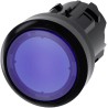 Siemens SIRIUS ACT 3SU10 Series Blue Momentary Push Button Switch 22 mm Cutout IP66 IP67 IP69K 3SU1001-0AB50-0AA0