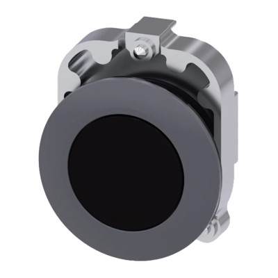 Siemens SIRIUS ACT 3SU10 Series Black Latching Push Button Head 30 mm Cutout IP69K IP67 IP66 3SU1060-0JA10-0AA0