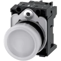 Siemens Panel Mount White LED Pilot Light SIRIUS ACT 3SU11, 22 mm Cutout, 24 V ac/dc, IP66 IP69K IP67 3SU1102-6AA60-1AA0