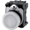 Siemens Panel Mount White LED Pilot Light SIRIUS ACT 3SU11, 22 mm Cutout, 24 V ac/dc, IP66 IP69K IP67 3SU1102-6AA60-1AA0