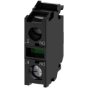 Siemens SIRIUS ACT 3SU14 Series Contact Block, 500 V AC/DC, 10A, 1 NO, Screw Terminal 3SU1400-1AA10-1BA0