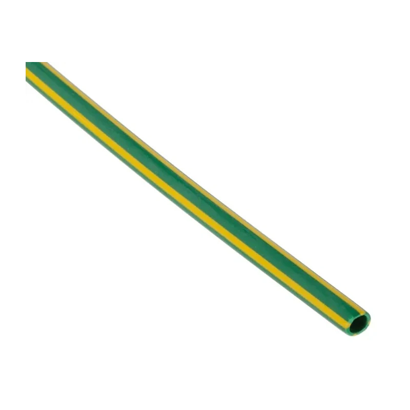 RS PRO Halogen Free Flexible Polyolefin Heat Shrink Tubing, Yellow Green, 2.4mm Sleeve Diameter x 1.2m Length, 2:1 268-4975