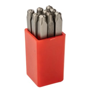 RS PRO 2.5 mm Character Height 9 Piece Engraving Number Punch Set 875-4714