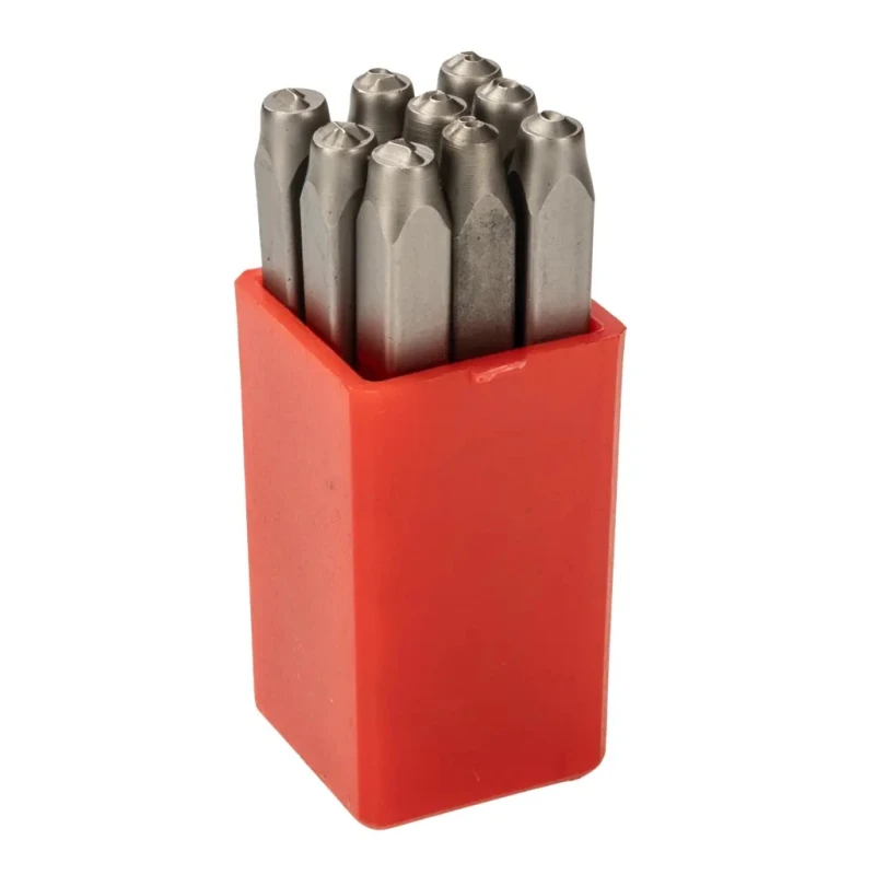 RS PRO 2.5 mm Character Height 9 Piece Engraving Number Punch Set 875-4714