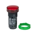 Schneider Electric Panel Mount Red LED Pilot Light 24V AC/DC 22 mm Cutout IP66 Harmony XB5 XB5EVB4