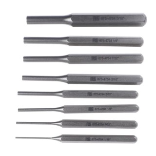 Stanley 8-Piece Parallel Pin Punch Set 5.56mm Shank, 105mm Overall Length 875-4764