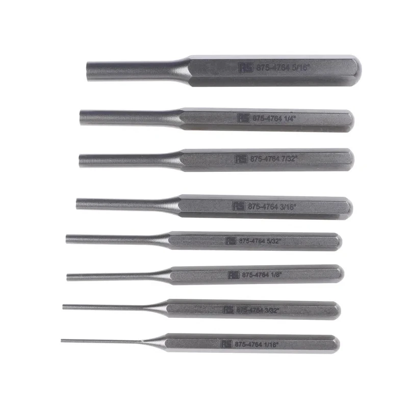 Stanley 8-Piece Parallel Pin Punch Set 5.56mm Shank, 105mm Overall Length 875-4764