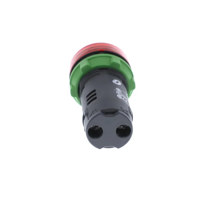 Schneider Electric Panel Mount Red LED Pilot Light Harmony XB5 22 mm Cutout 110V AC, 120V AC, IP66 XB5EVG4