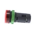 Schneider Electric Panel Mount Red LED Pilot Light Harmony XB5 22 mm Cutout 110V AC, 120V AC, IP66 XB5EVG4