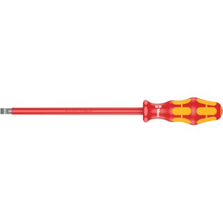 Wera Insulated Screwdriver, 200 mm Blade, VDE/1000V Approved, 287mm Overall 05006135001