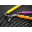 Wera 9 Piece L Metric Hex Key Set, Hex Size 1.5 to 10 mm, Steel, Black Finish 05073593001